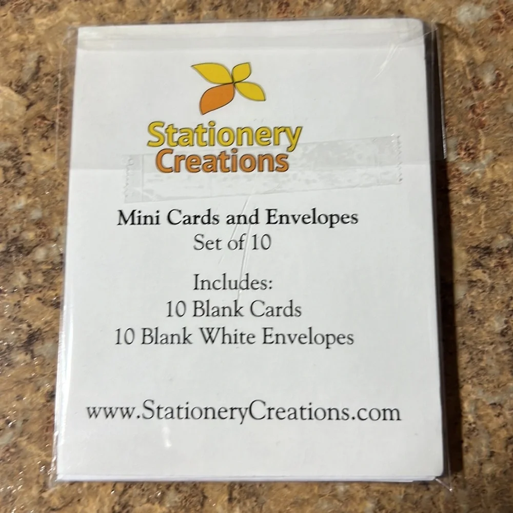 Wine Mini Cards and Envelopes Set of 10
