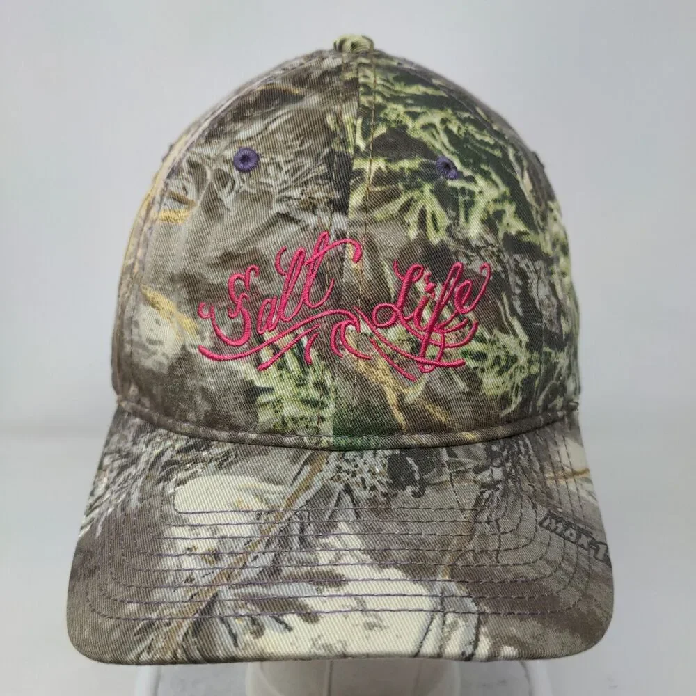 Salt Life Slideback Hat Camo OSFM Embroidered Adjustable 6 Panel