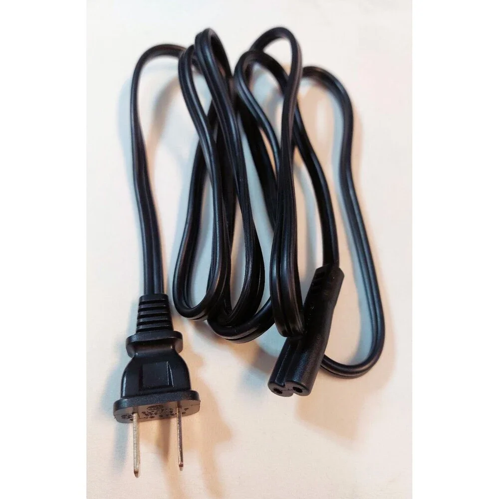Lot of 3 AC Power Cord Cable Non-Polarized NEMA 1-15P to C7 6ft, Virginia seller