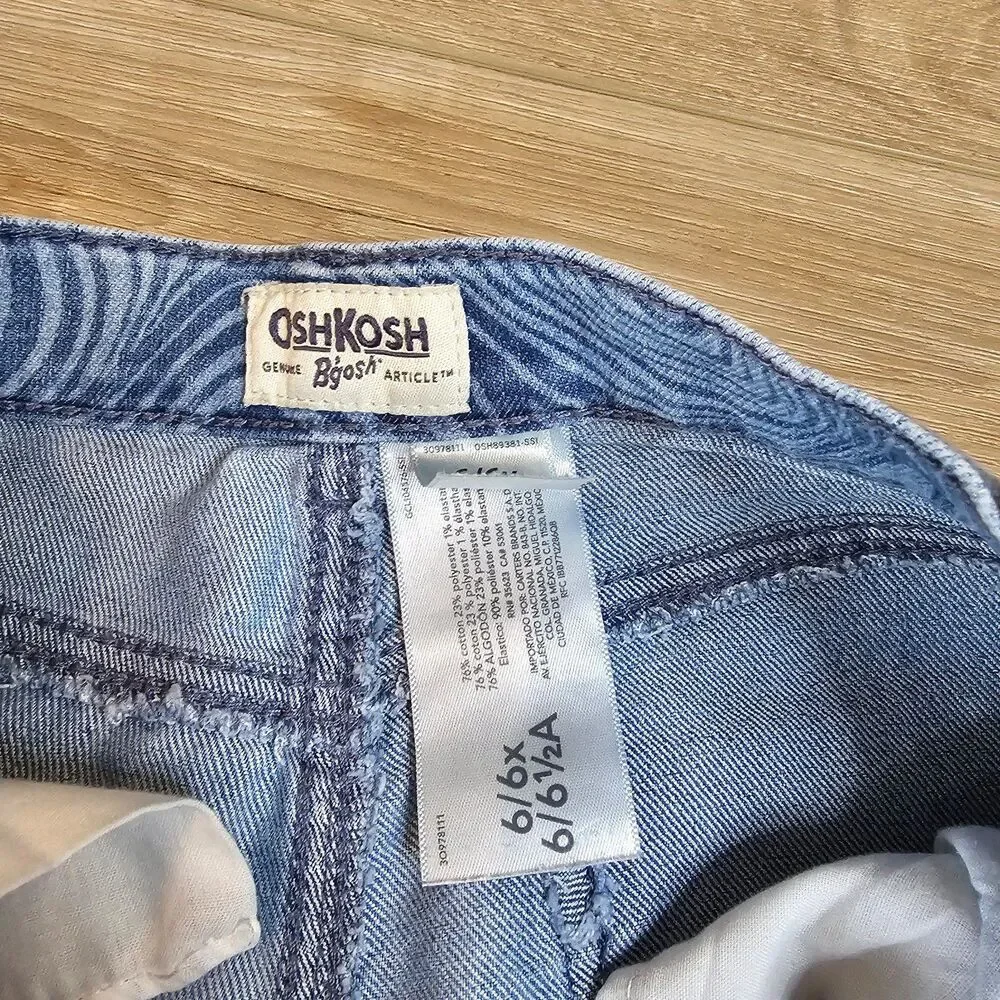 * OSHKOSH Genuine B'gosh Girl Denim Shorts 6/6X