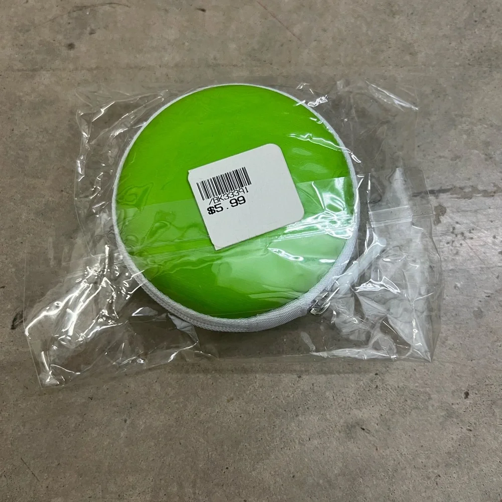 4 Green and White Earbuds with Case