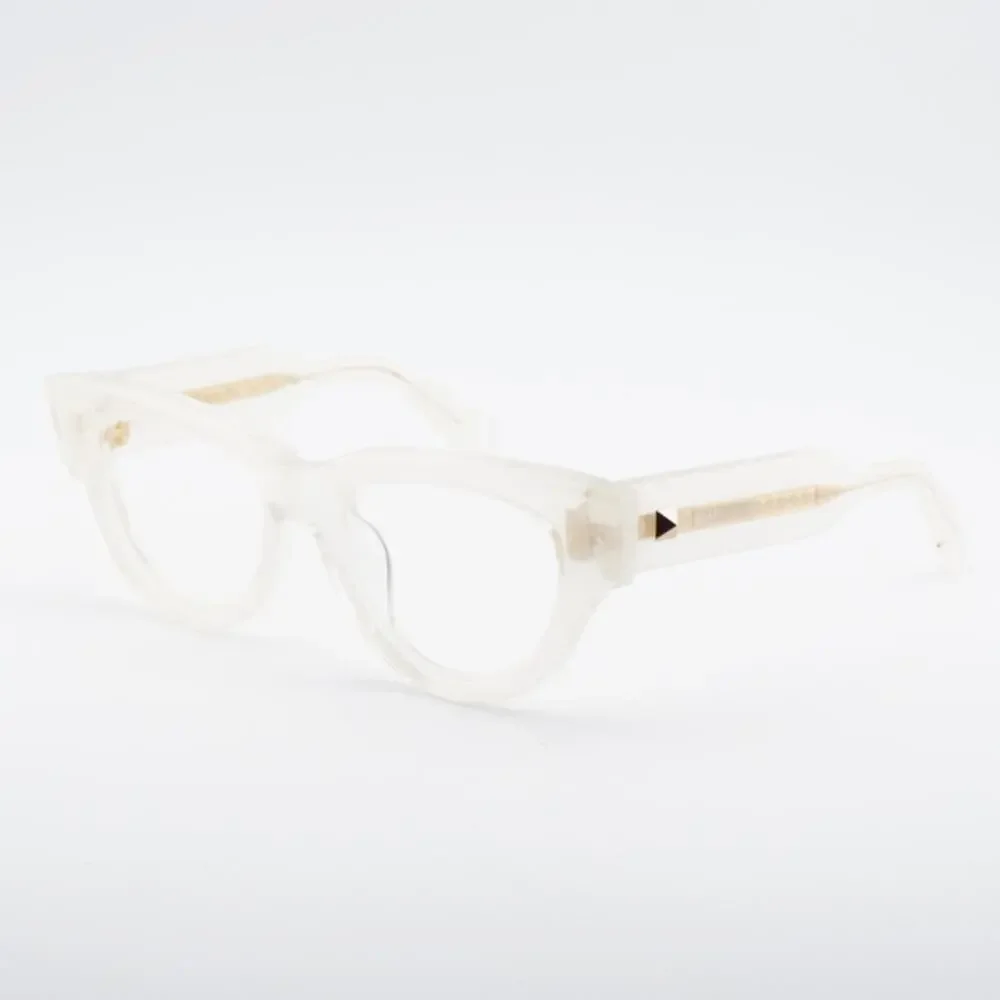 New Valentino ESSENTIAL III VLX 125C, Chic Milky White Cat-Eye Glasses Authentic