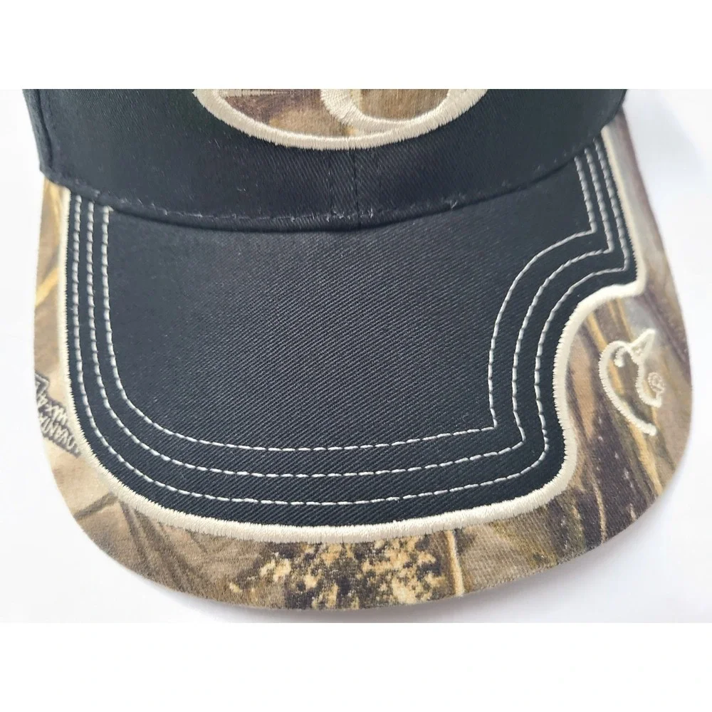 Ducks Unlimited Camo Strapback Adjustable Hat Cap Hunt Fish Dad Men Black‎ Brown