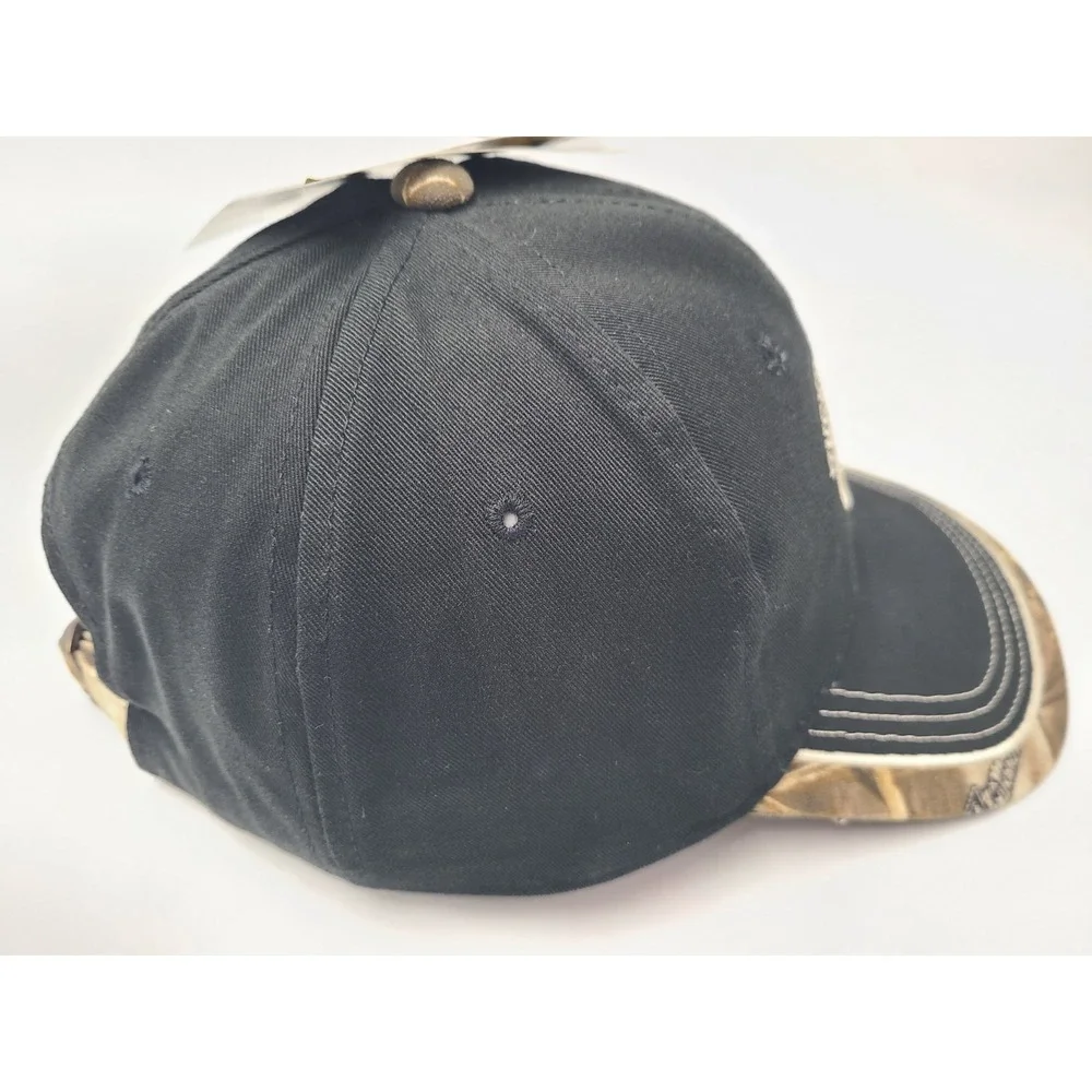 Ducks Unlimited Camo Strapback Adjustable Hat Cap Hunt Fish Dad Men Black‎ Brown