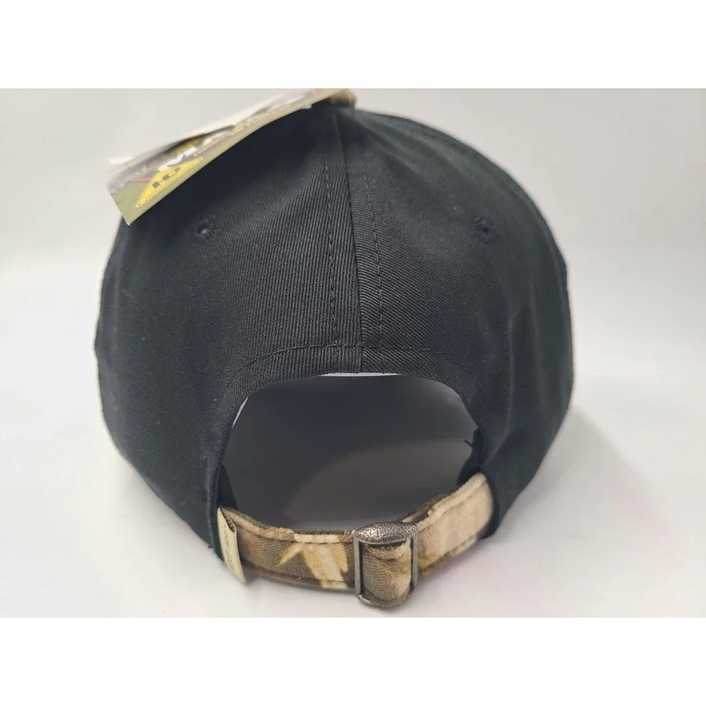 Ducks Unlimited Camo Strapback Adjustable Hat Cap Hunt Fish Dad Men Black‎ Brown