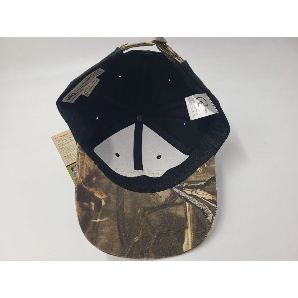 Ducks Unlimited Camo Strapback Adjustable Hat Cap Hunt Fish Dad Men Black‎ Brown