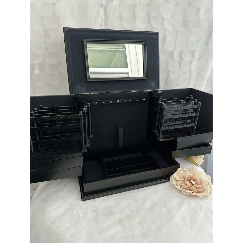 Lori Greiner Black Clever & Unique Creations Deluxe Jewelry Organizer Case