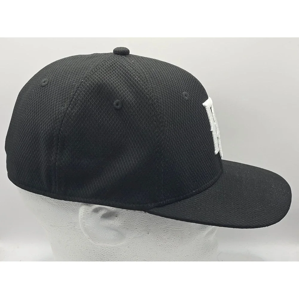 New Era Perfect Game 39Thirty Baseball Hat Fitted Stretch S/M Black Cap