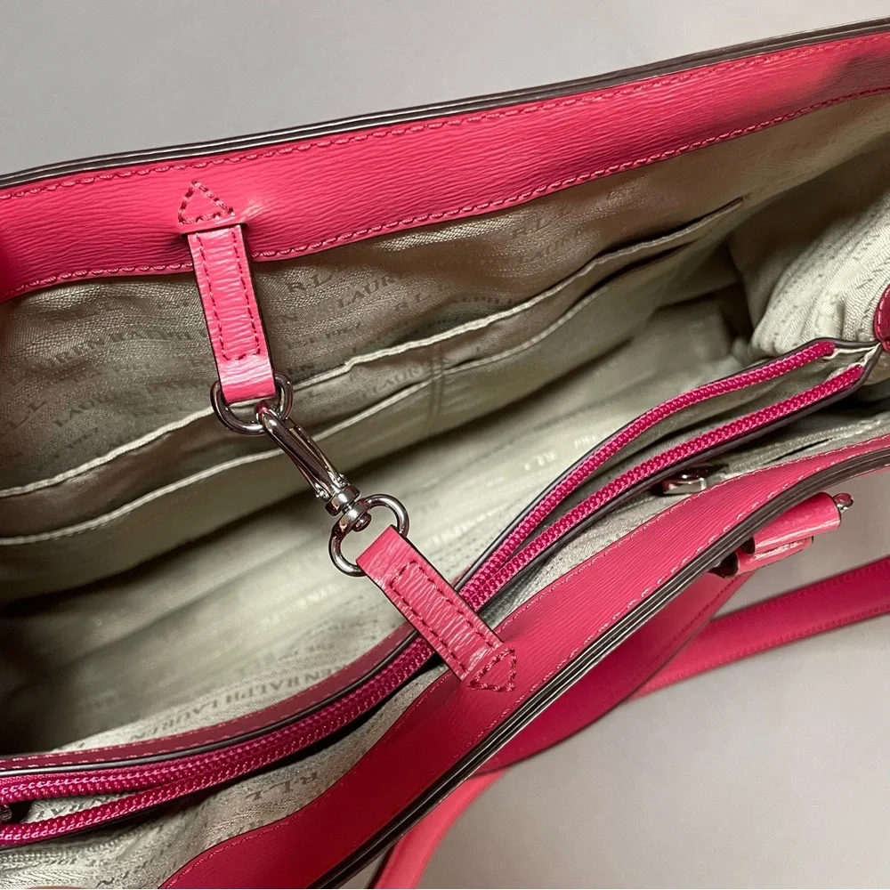 NWOT (?) LIKE NEW Lauren Ralph Lauren GORGEOUS Lowell Large Tote/Carry-All RARE