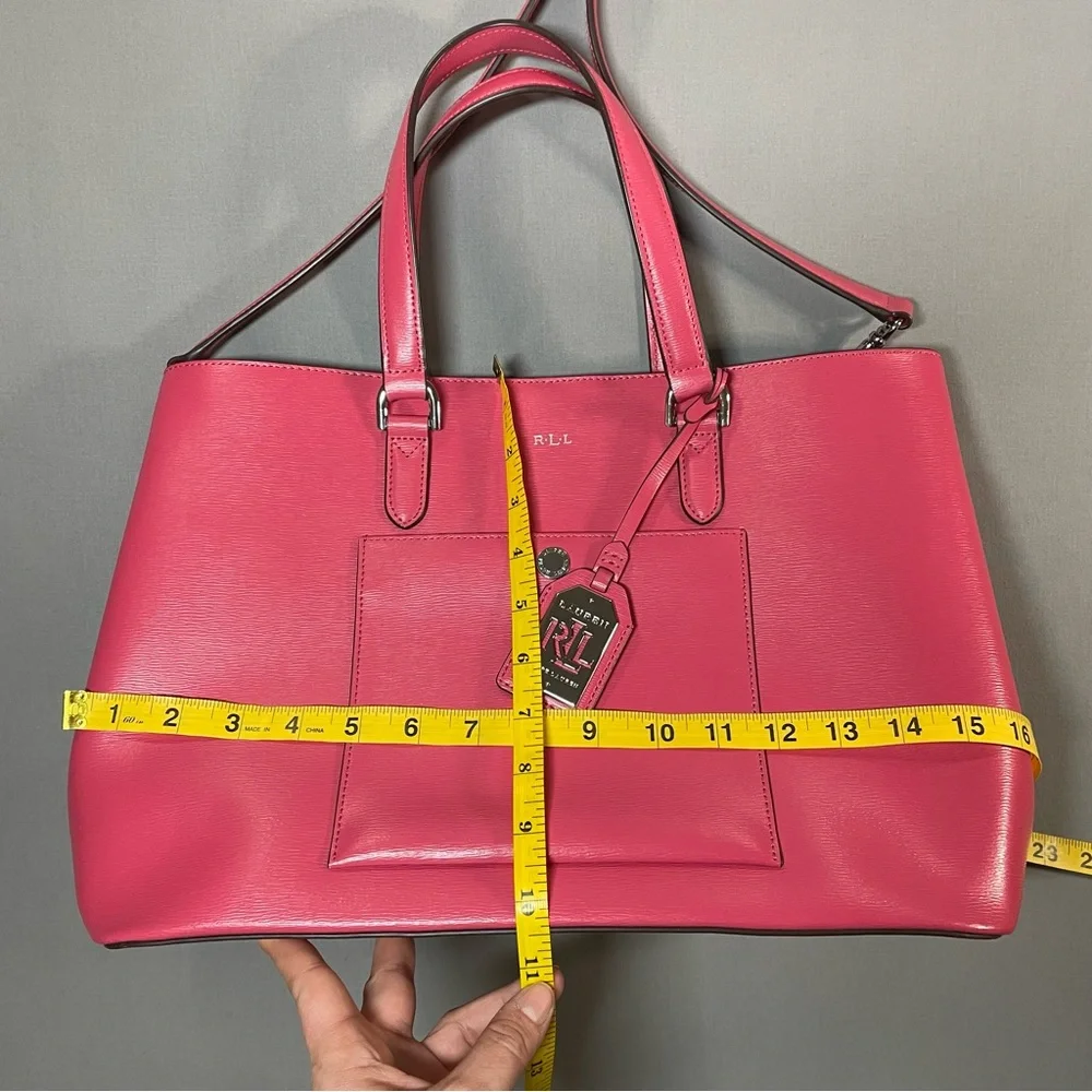 NWOT (?) LIKE NEW Lauren Ralph Lauren GORGEOUS Lowell Large Tote/Carry-All RARE