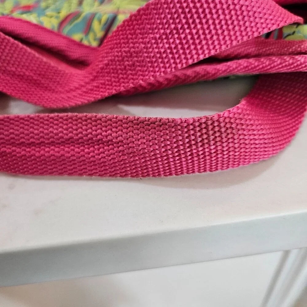 Lilly Pulitzer Neoprene Laptop Tote Satchel Messenger Bag 11