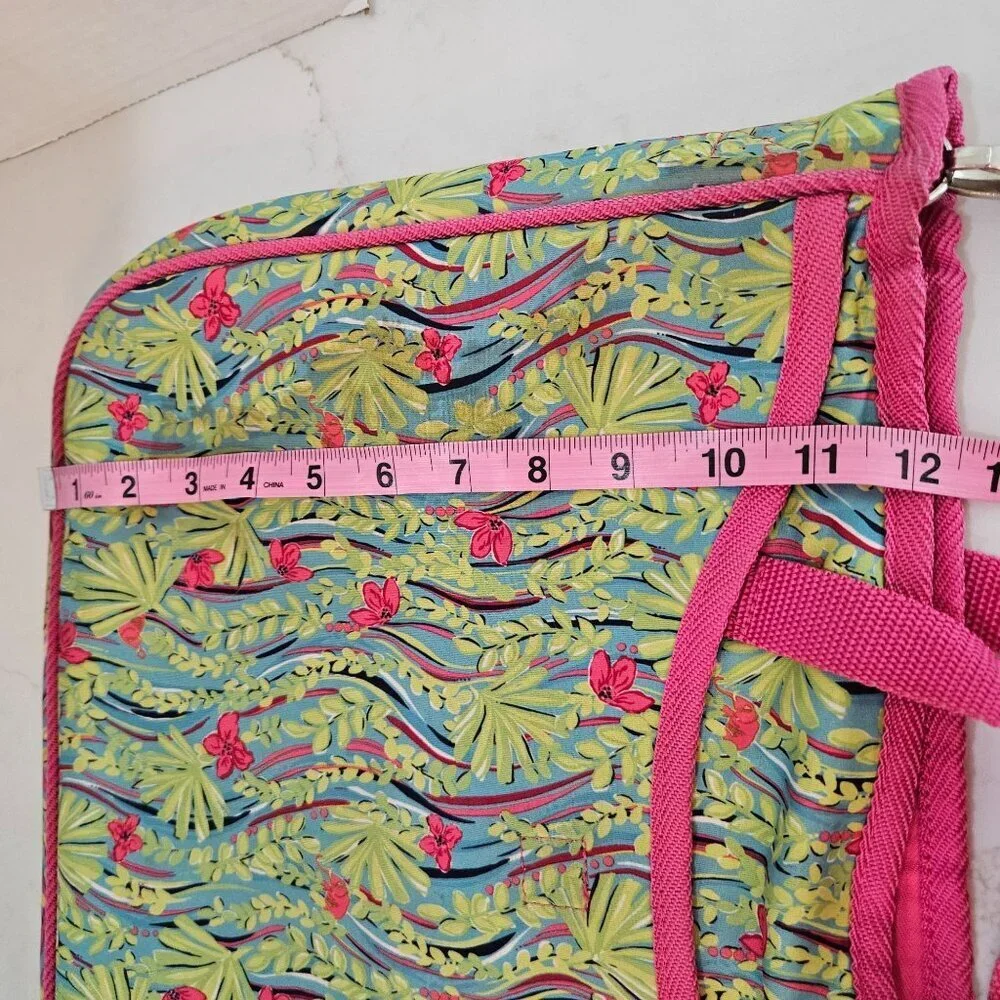 Lilly Pulitzer Neoprene Laptop Tote Satchel Messenger Bag 11