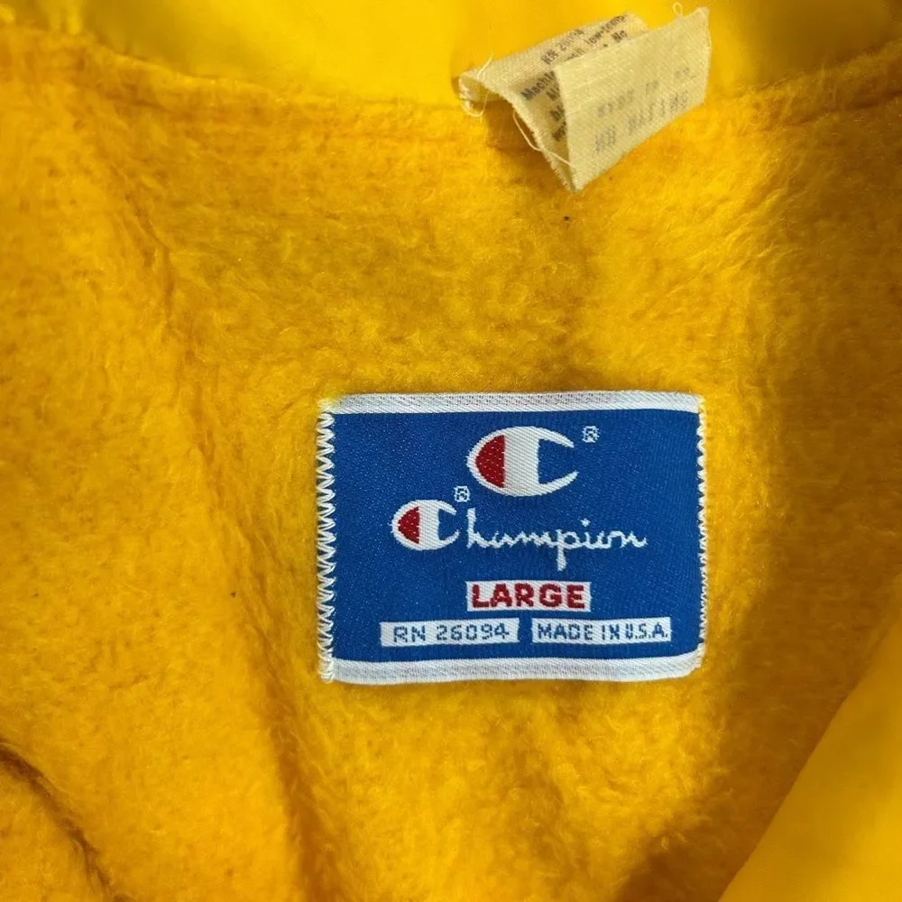 Champion Yellow Windbreaker Jacket