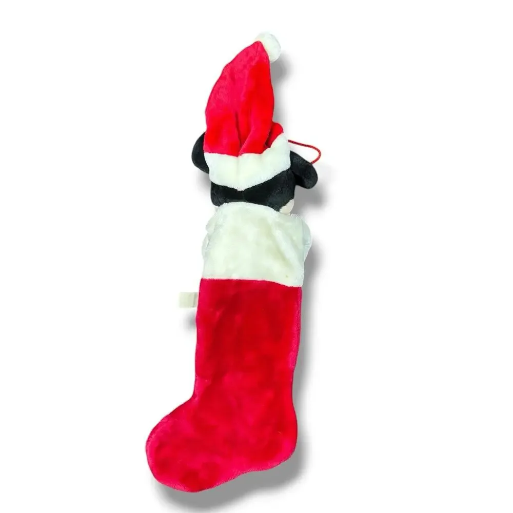 Disney Mickey Mouse 3D Plush Stocking —‎ Vintage Christmas Decor 22” Disneyland