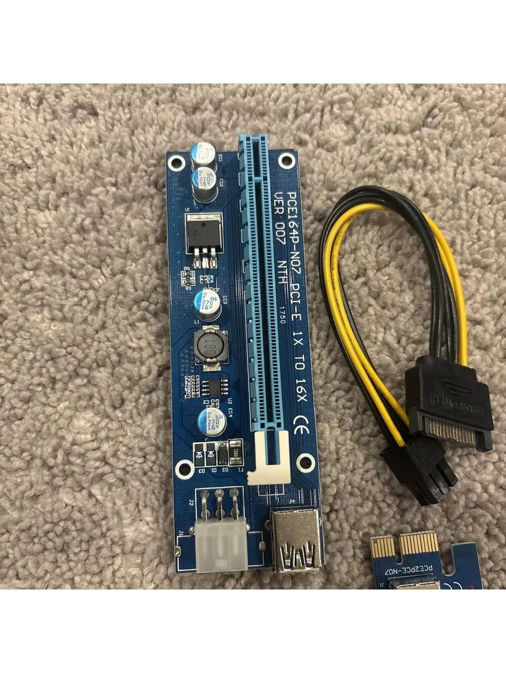 GPU Riser PCE164P-N03 VER006c PCI-E 1X TO 16X Adapter