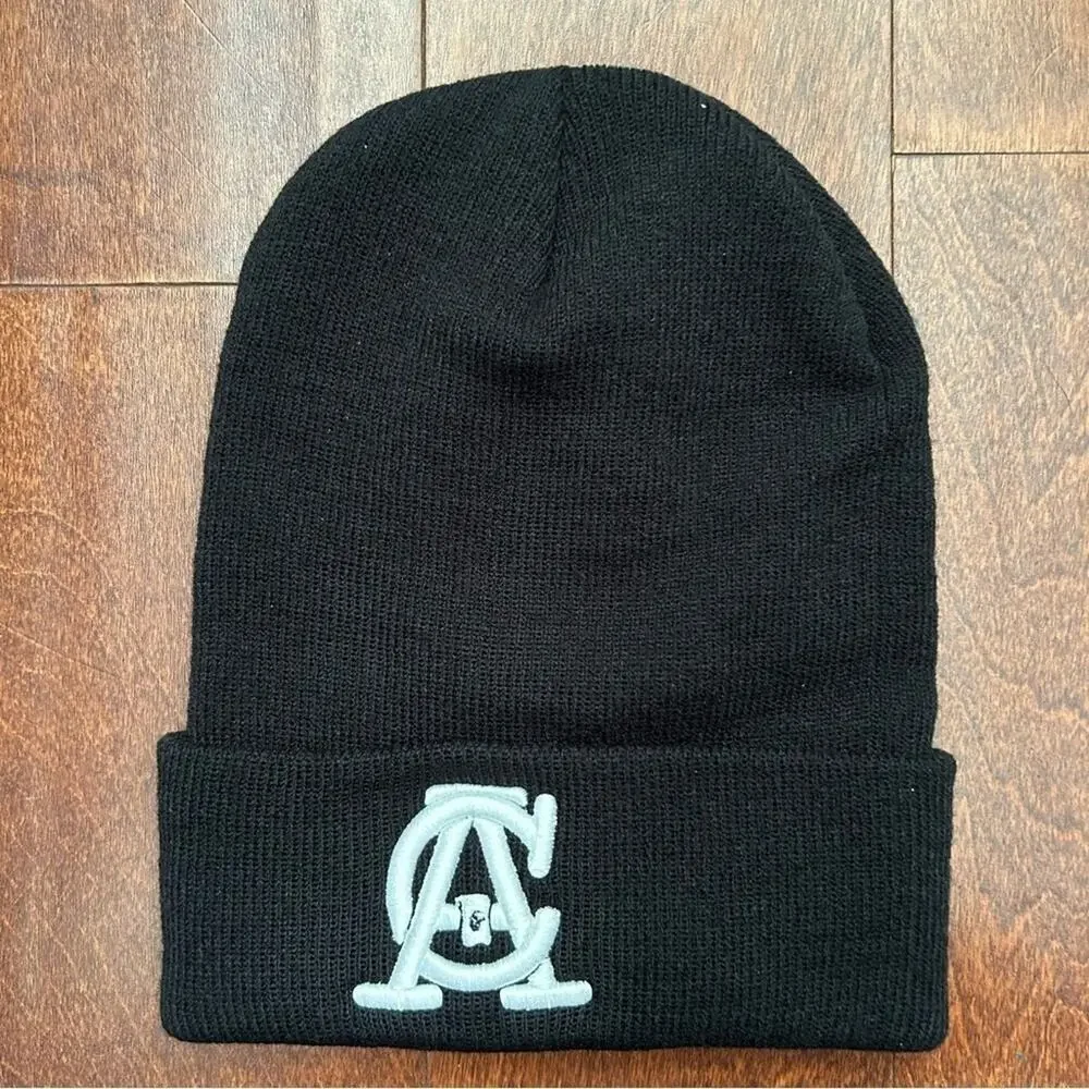Aspire and Create Beanie, Unisex, Black with White Embroidered Letters, NWOT