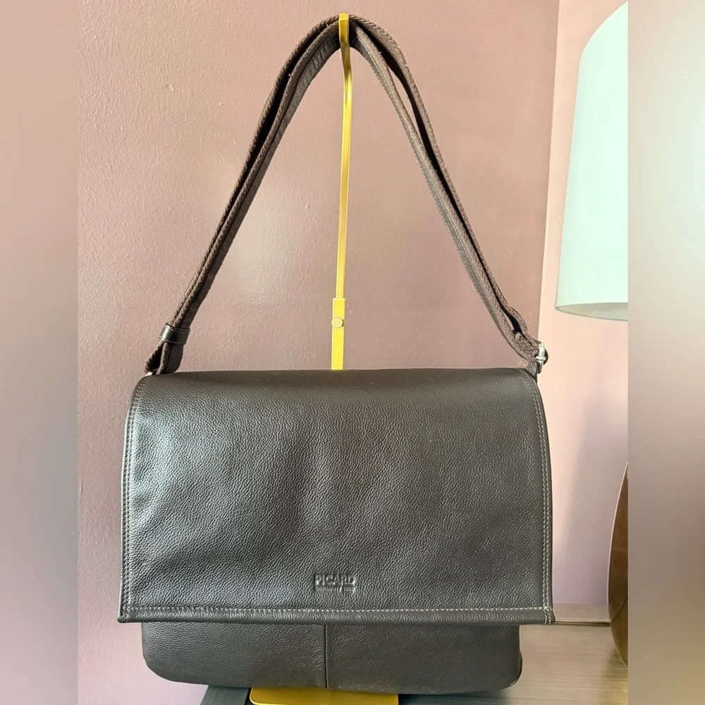 PICARD Men’s Milano Business Bag Café NWOT