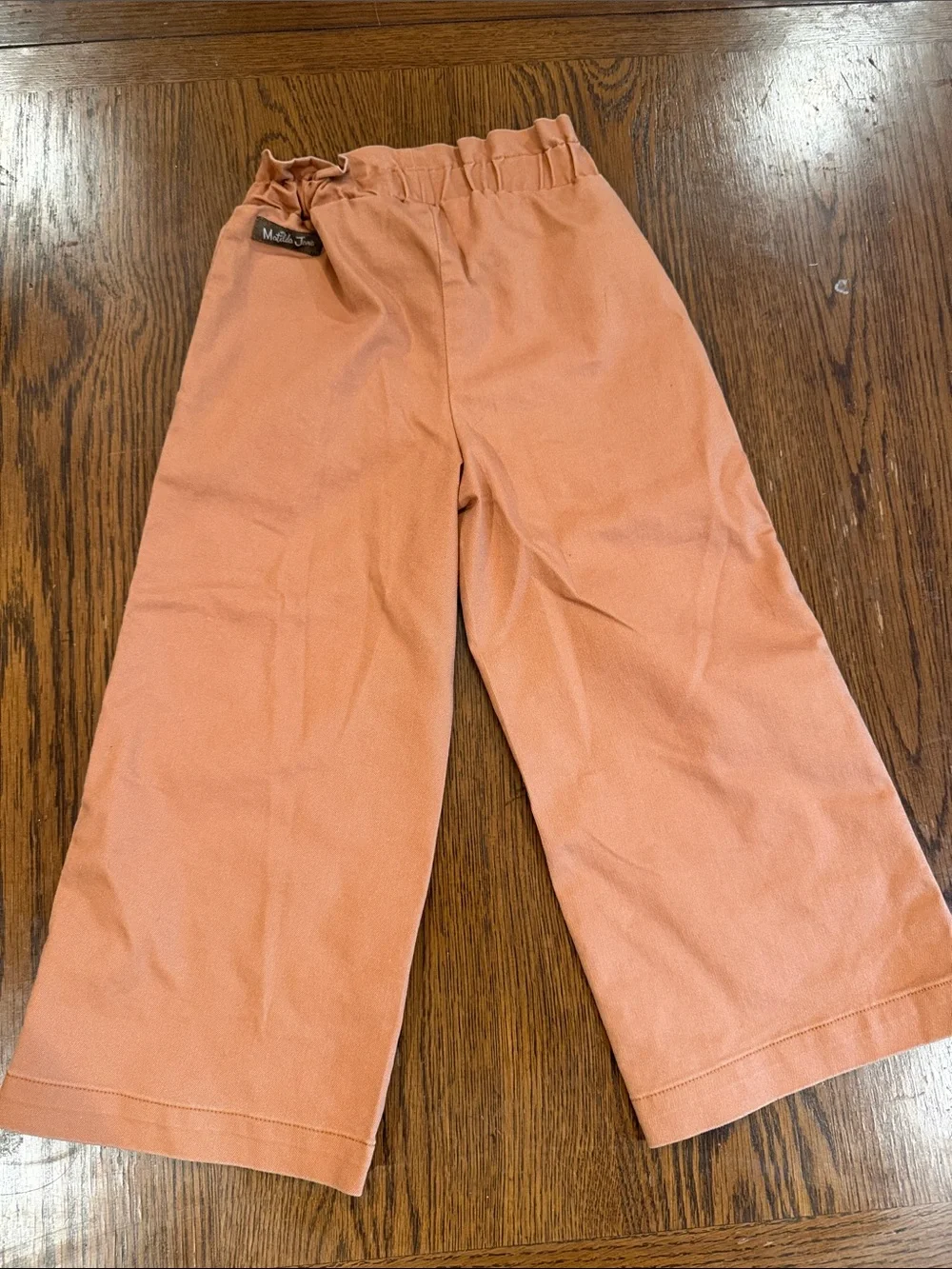 Matilda Jane Khaki Wide-Leg Pants with Multicolor Button Accents • pockets • 4