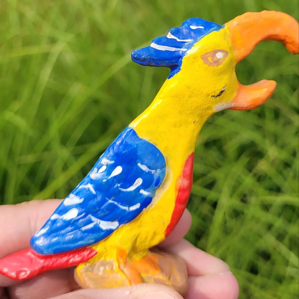 Vintage Cast Iron Parrot Bottle Opener ~ Tiki ~ Tropical ~ Bar Cart ~ Retro