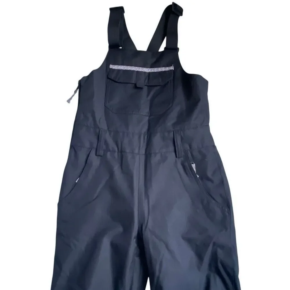 NWOT! Roxy Girls' Black Non-Stop Insulated Bib - Size 8