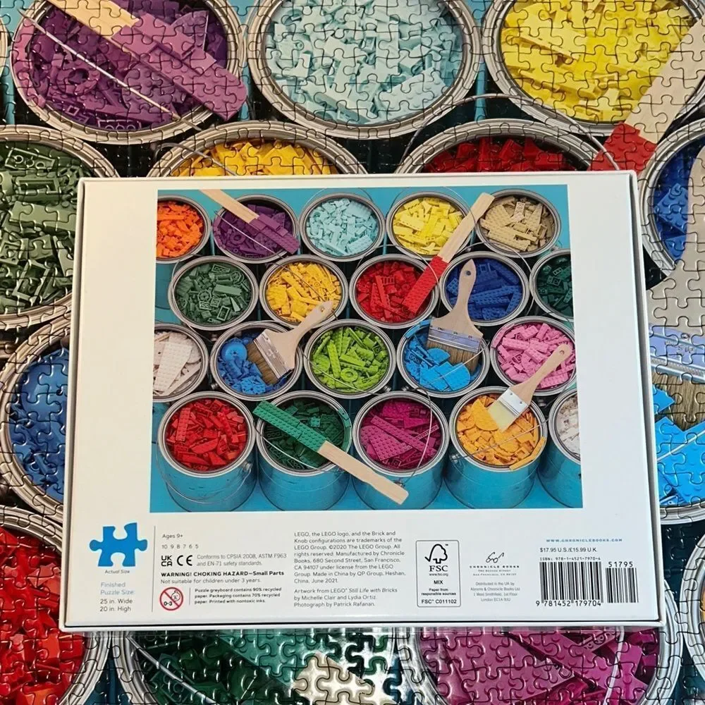 LEGO Paint 🎨 Party Puzzle 🧩 with Vibrant Colors 1000 Piece Brain 🧠 Challenge