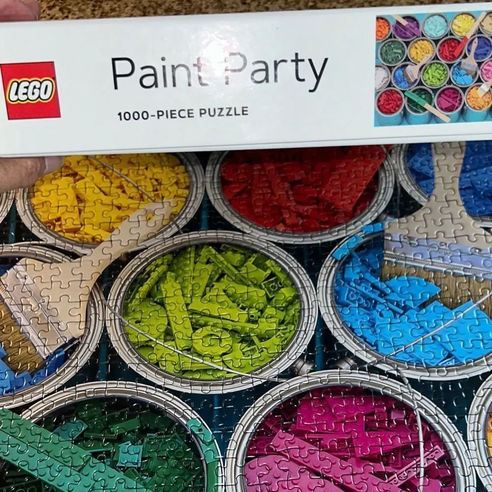 LEGO Paint 🎨 Party Puzzle 🧩 with Vibrant Colors 1000 Piece Brain 🧠 Challenge