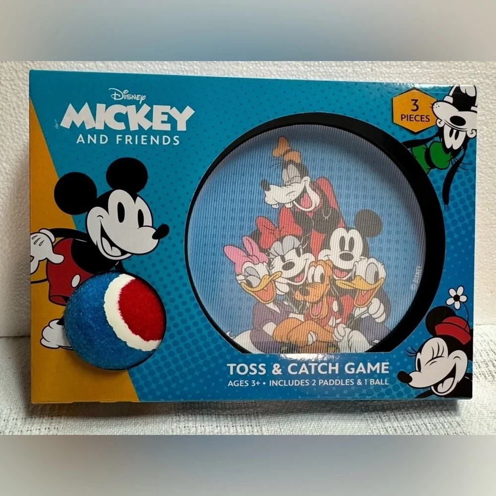 Disney Mickey and Friends Toss & Catch Game - Blue and Red