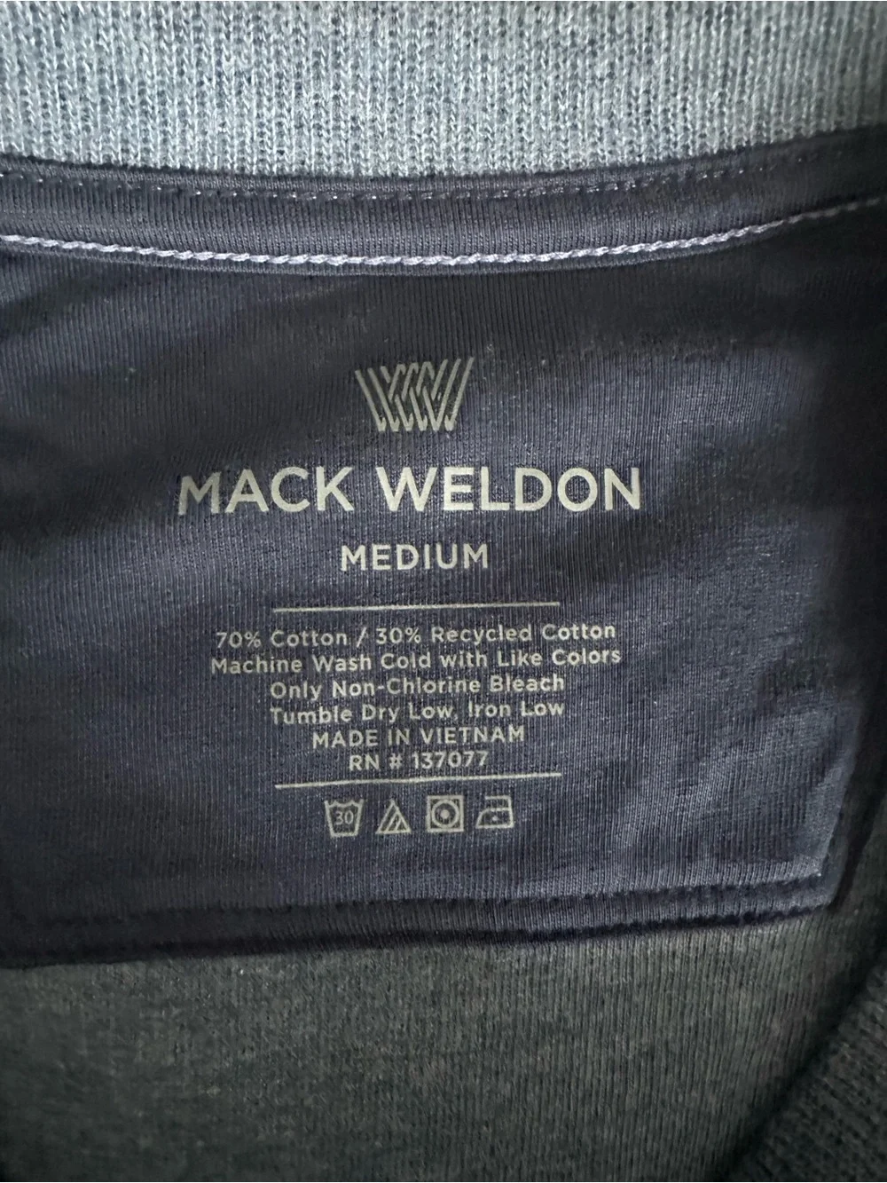 Mack Weldon Light Blue Crewneck Sweater
