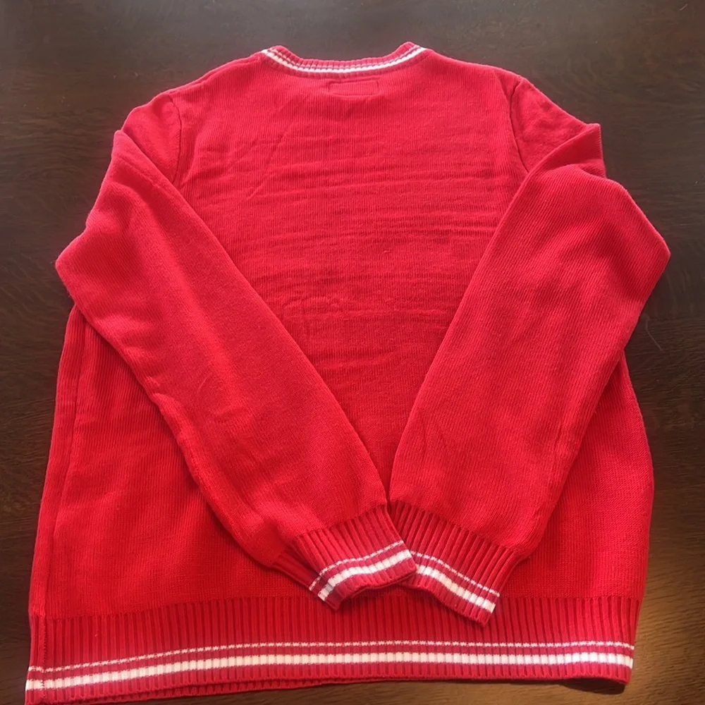 Tipsy Elves Red Maple Leaf Crewneck Sweater. Size Men’s  large Canada