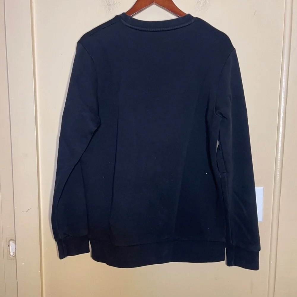 Men's Navy Sweatshirt with Red Logo