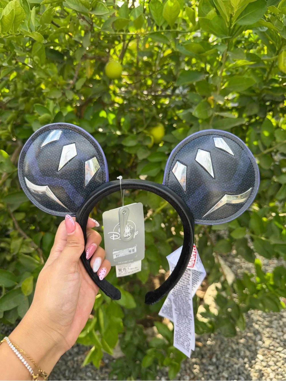 Disney Black & Silver Panther-Inspired Kids Ear Headband