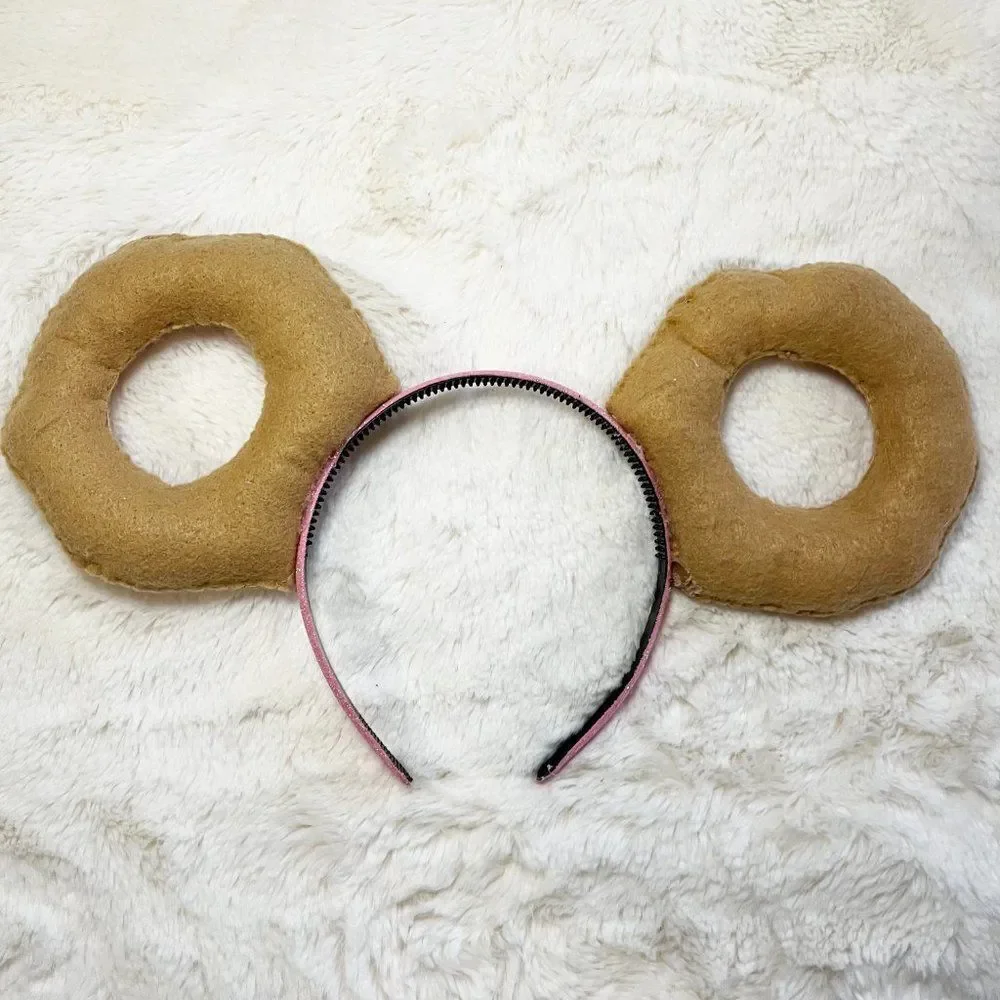 Disney Handmade Mickey Pink Rainbow Sprinkle Donut‎ Ears Headband
