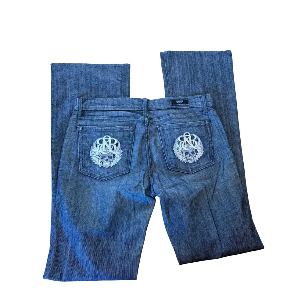 Rock & Republic Stella Skull denim‎ blue jeans