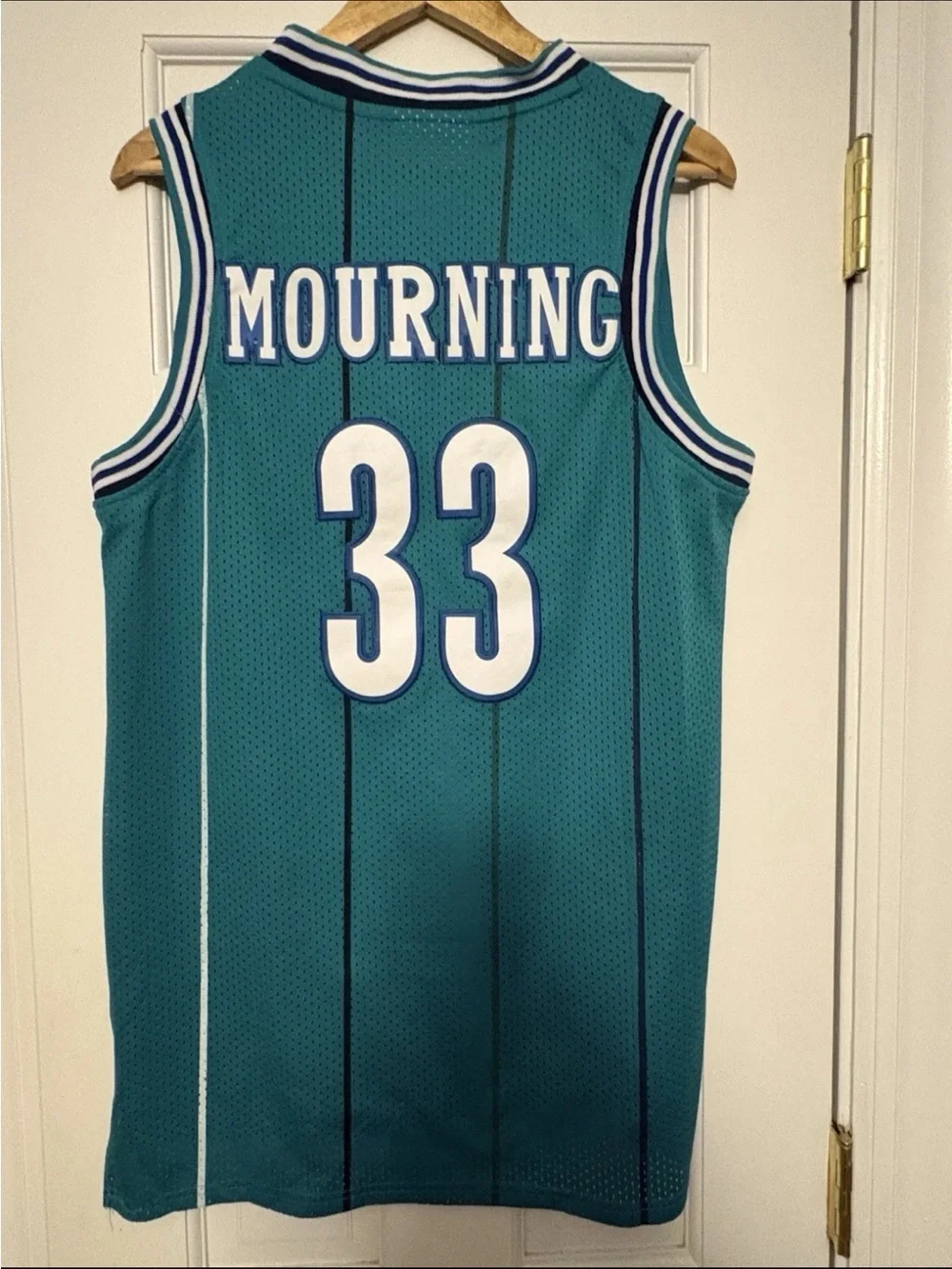 adidas Teal Charlotte Hornets Hardwood Classics Jersey