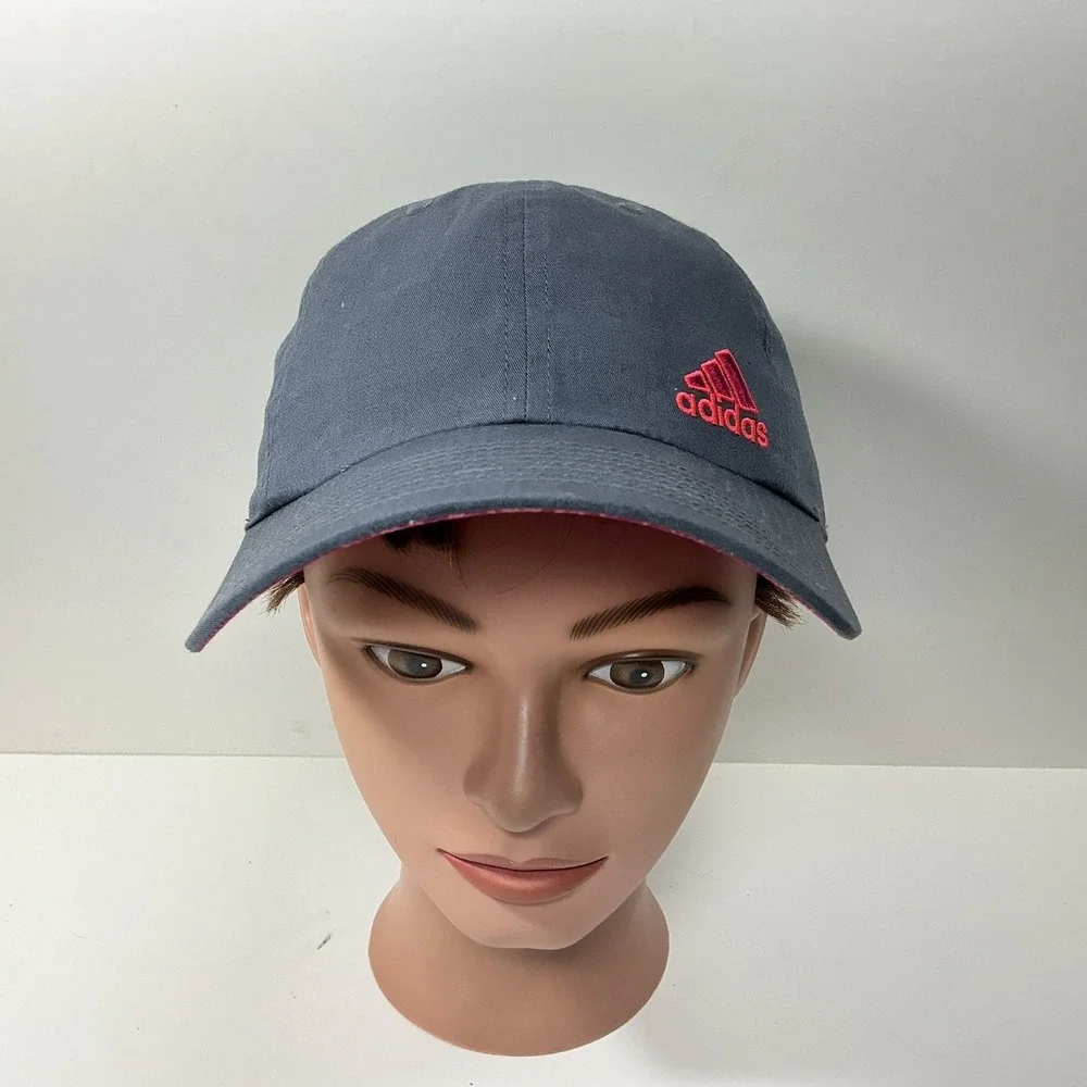 Adidas Aeroready Hat Strap Back Cap Gray Lightweight Golf Athletic Outdoor