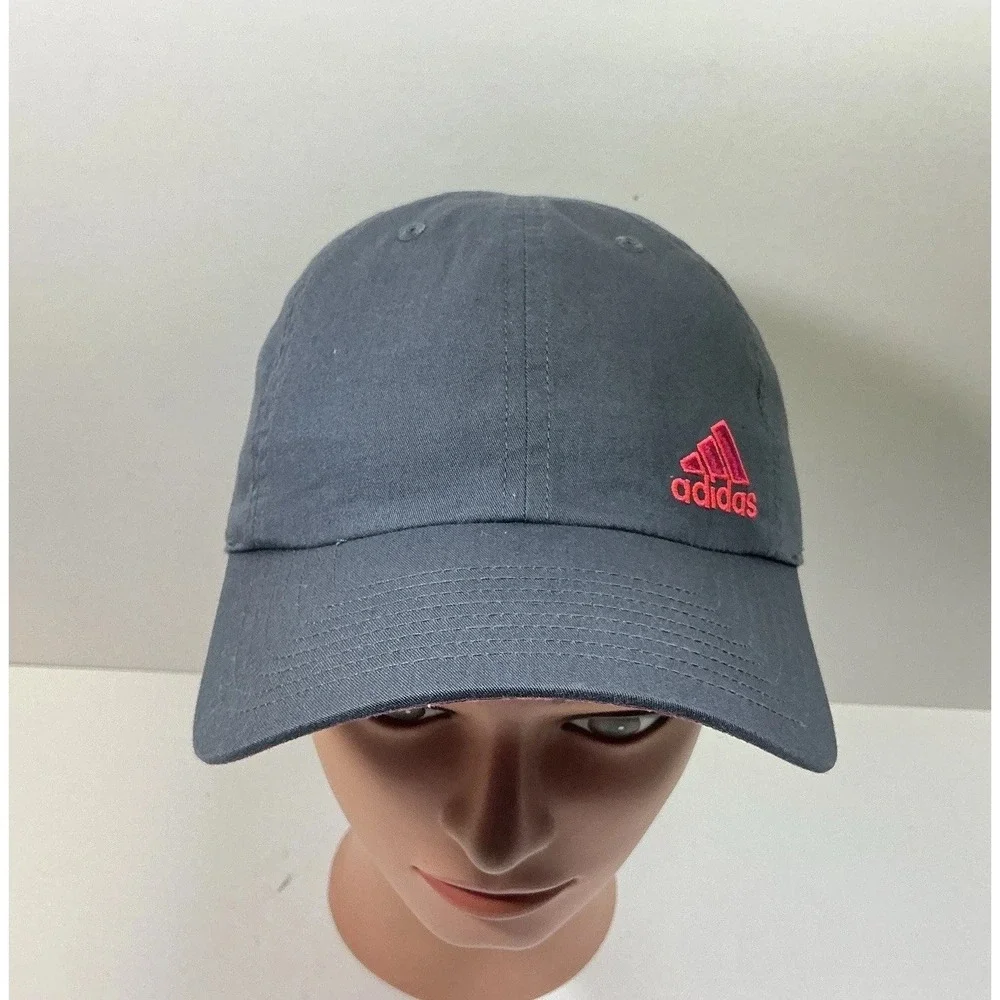 Adidas Aeroready Hat Strap Back Cap Gray Lightweight Golf Athletic Outdoor