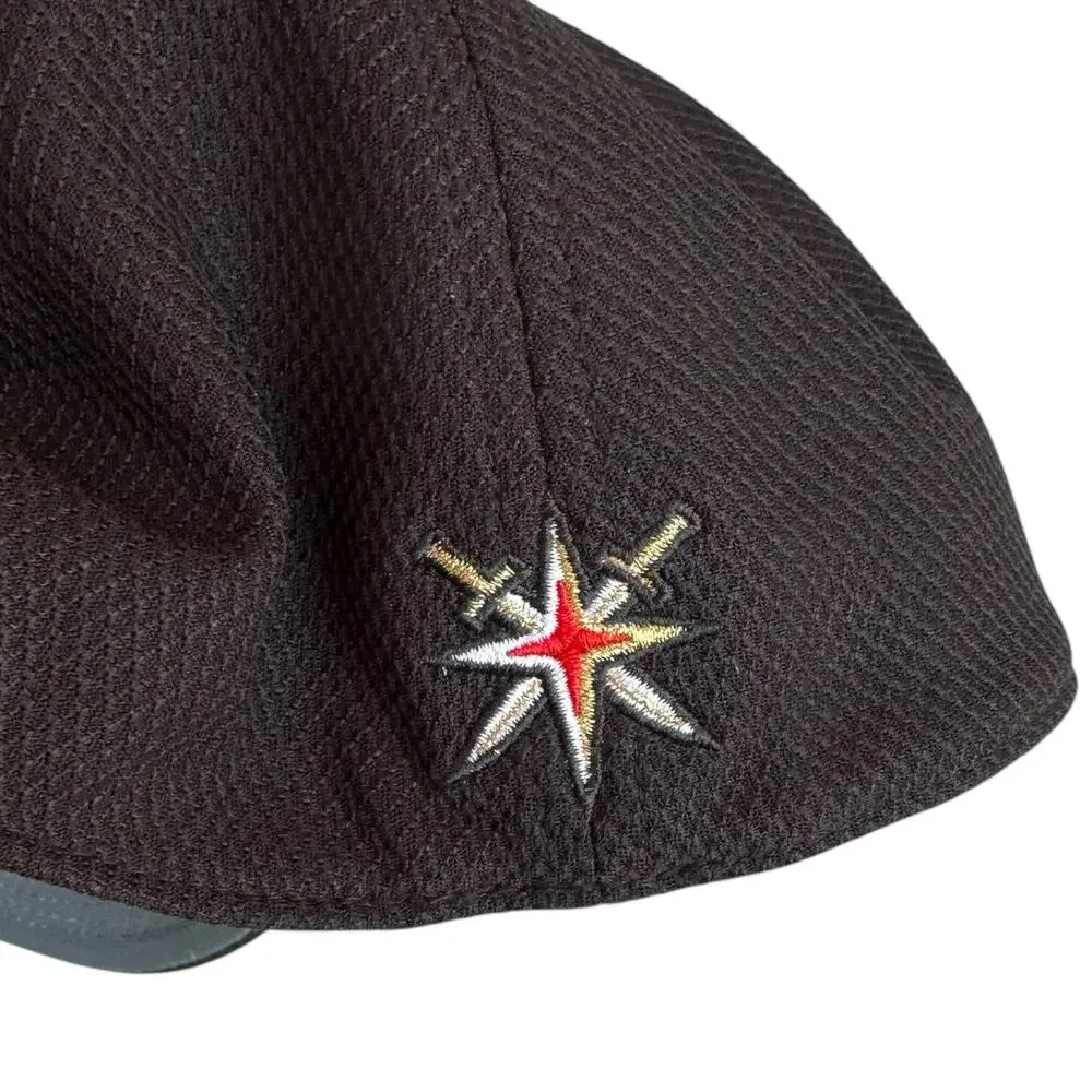Adidas Hat Unisex One Size Vegas Golden Knights Hockey Black Fitted Cap Sports