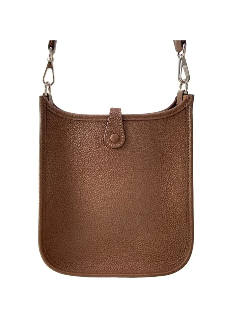 Hermes Shoulder Bag Evelyne TPM Amazon Cacao Silver