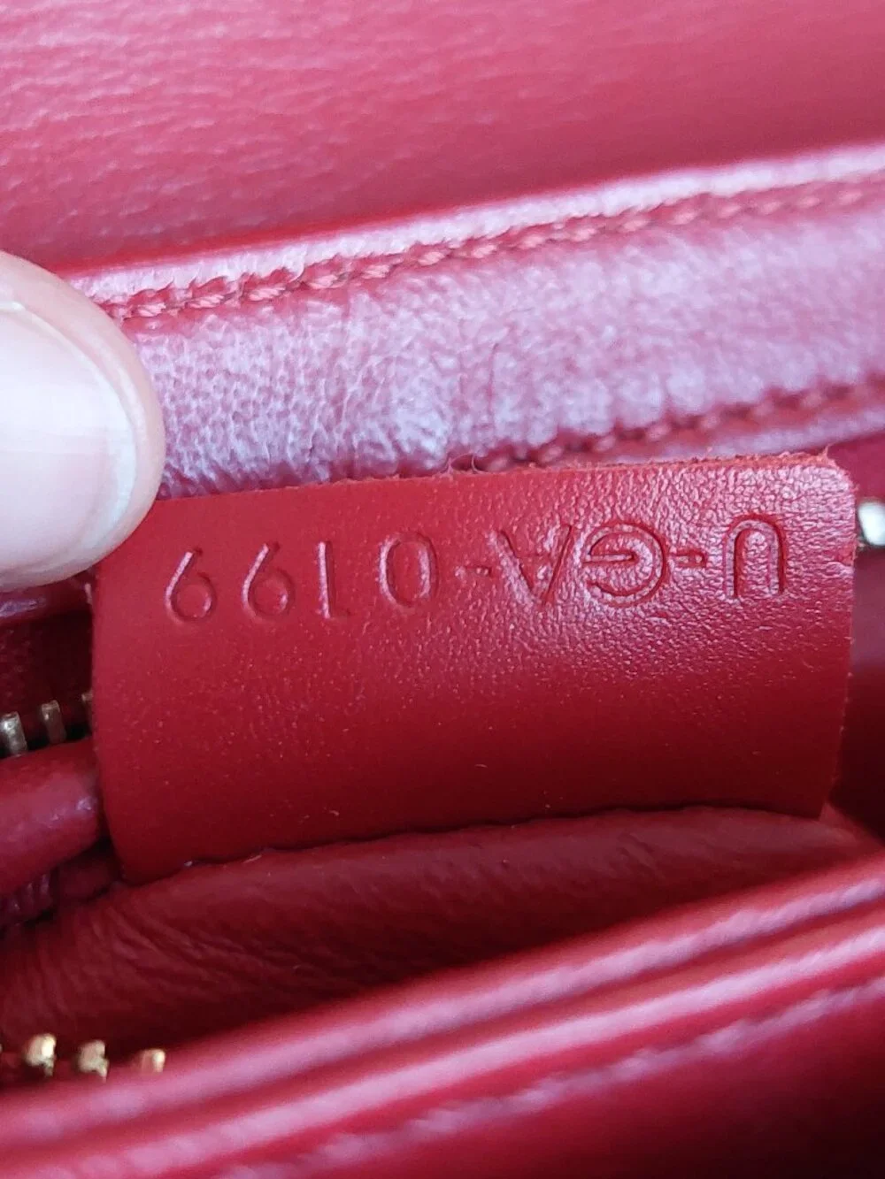 CELINE Red Small C Flap Bag