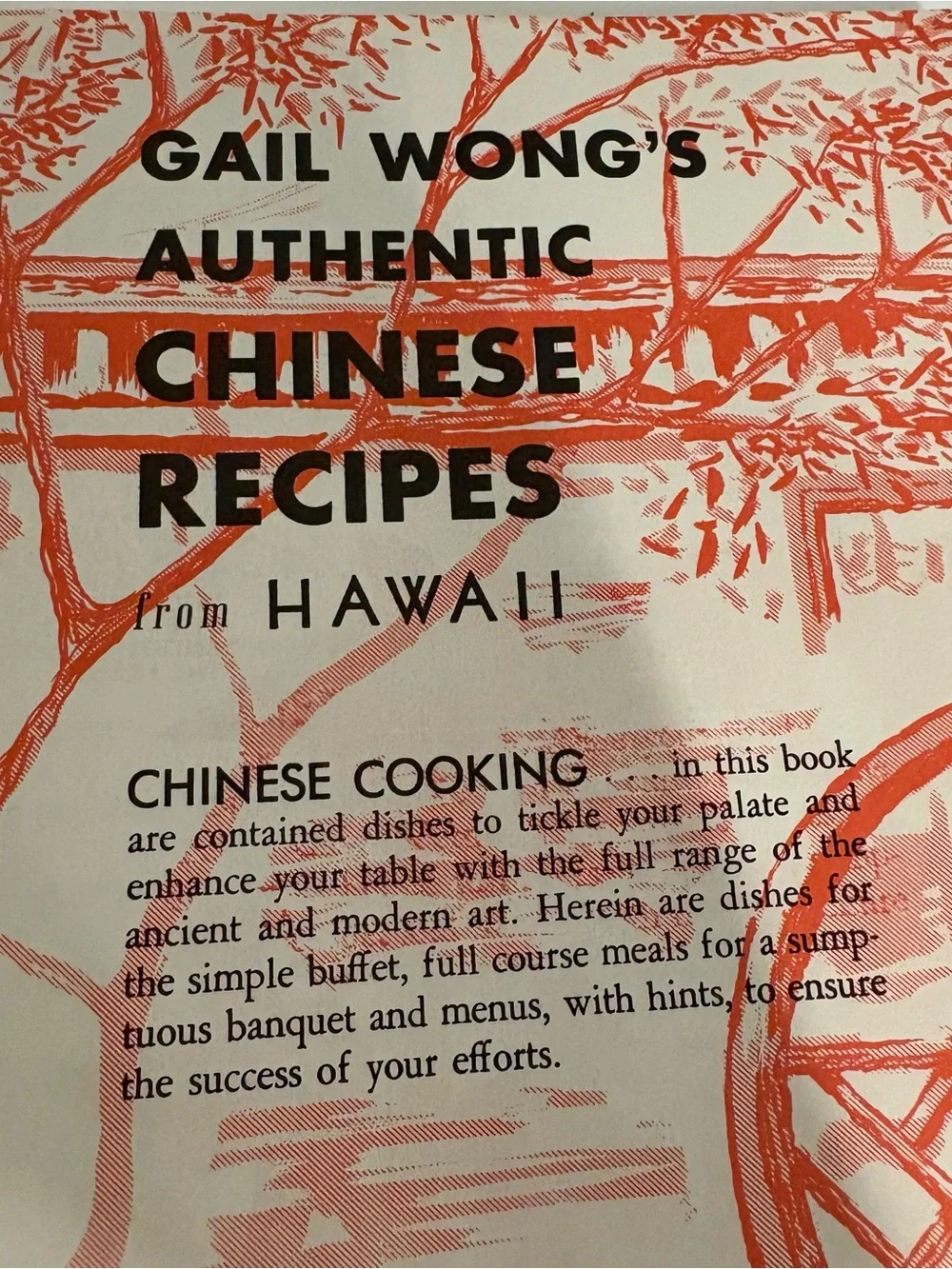 VINTAGE 60’s From Hawaii Authentic Original Chinese Recipes by Gail Wong