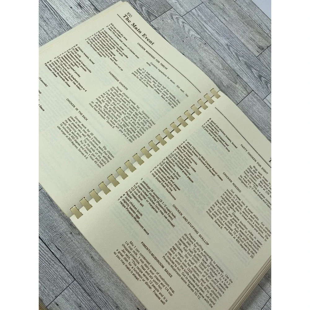 A Cooking Affaire Collection of Classics Spiral Cookbook 1987 Bertoglio Hudson