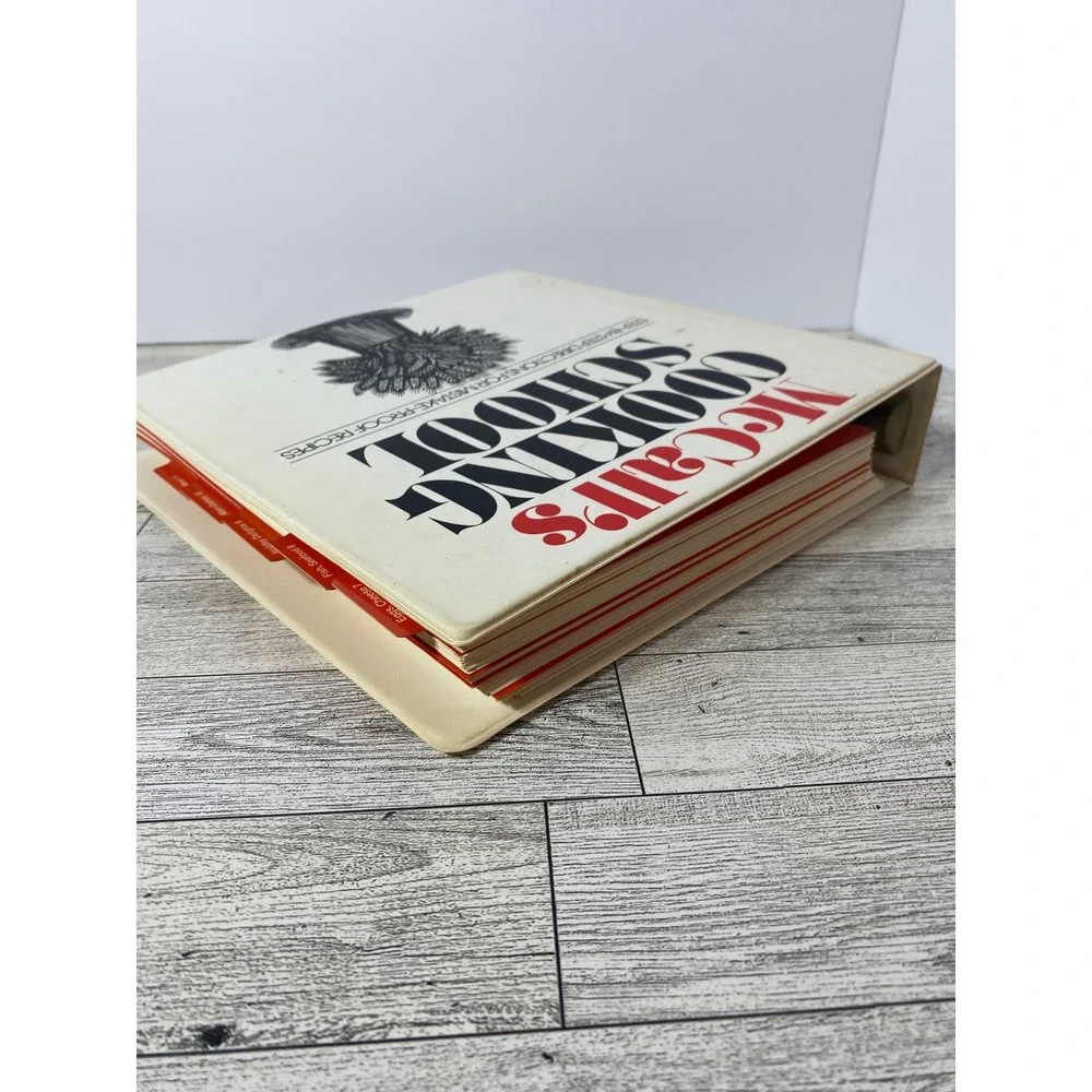 McCalls Cooking School Cookbook Binder Step-By-Step Recipes Instructions 1970s