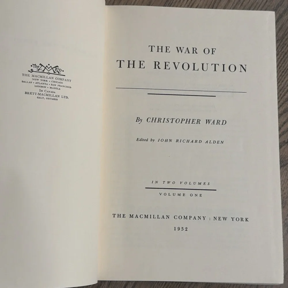 The War of the Revolution by Christopher Ward, 1952 Two Volume Set