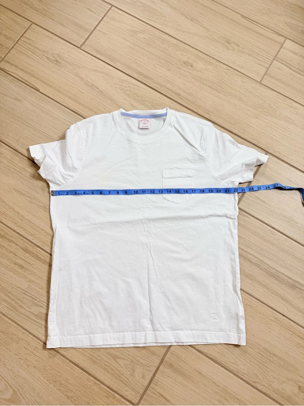 Brooks Brothers White Supima Cotton Pocket T Shirt Men’s XL Crewneck Preppy