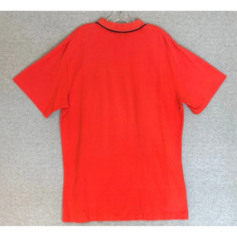 Polo Ralph Lauren Polo Golf Shirt Mens XL Orange Tipped Collar Short Sleeve