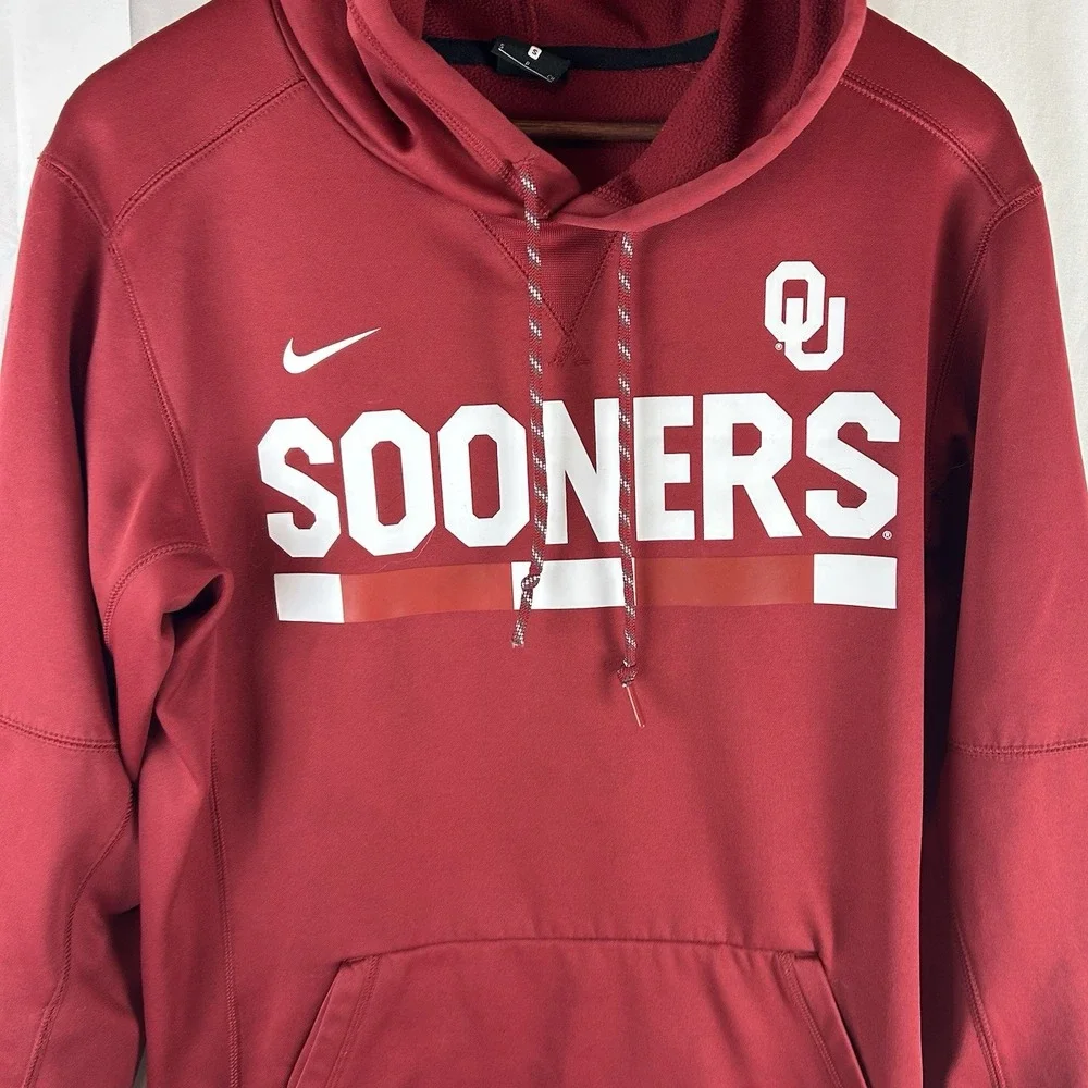 Oklahoma Sooners Nike OU Hoodie Men's Small Red Pullover Hoodie‎ 34454X-OK1
