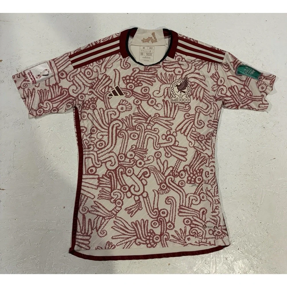 Adidas 2022 World Cup Mexico Away Soccer Jersey Shirt Mens Size M Slim