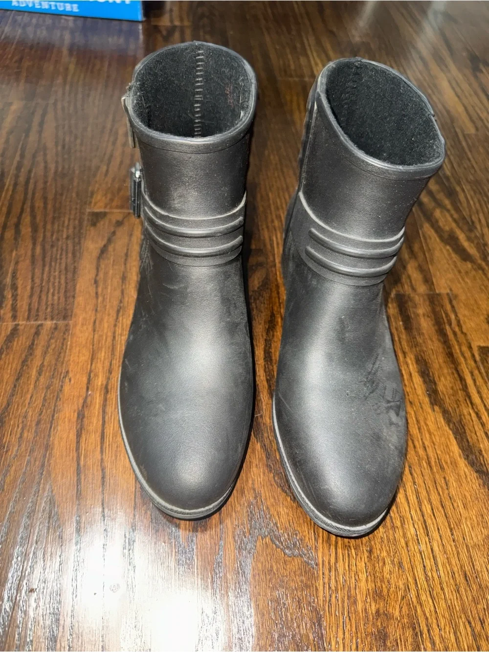 Sperry Black Short Ankle Rain Booties