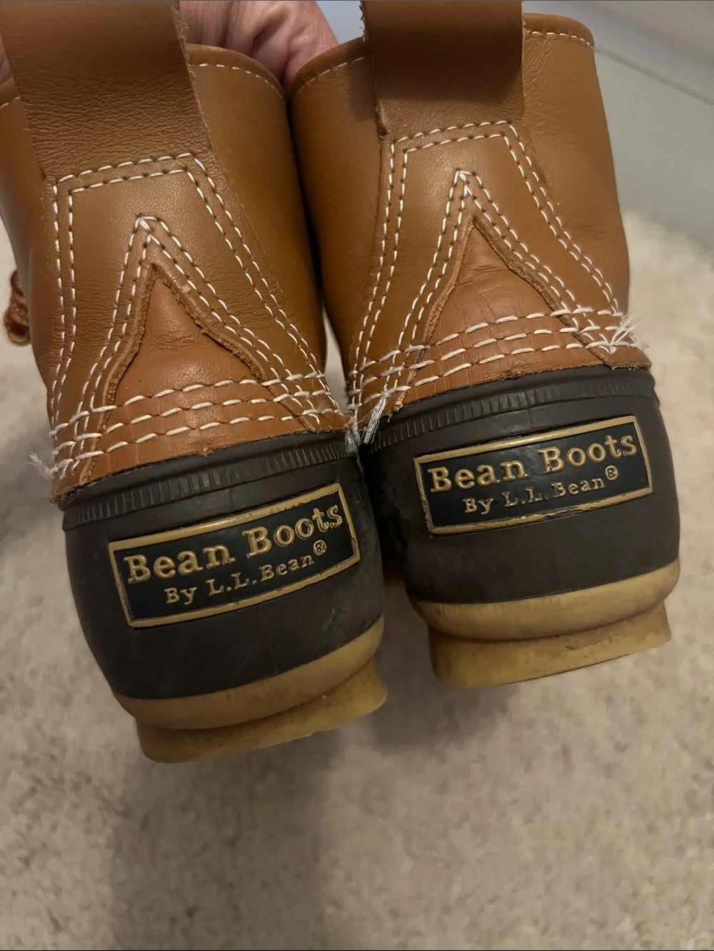 L.L.Bean Duck Bean Boots US Size 7 M, 6”Height Waterproof Leather Rubber