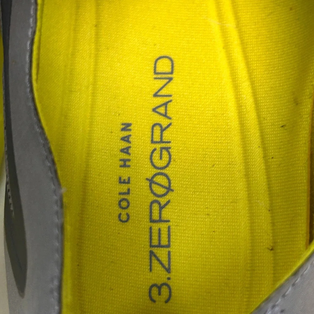 Cole Haan 3Zerogrand Fuse Oxford Wingtip Mens 10.5 Gray Neon‎ Shoes C28402
